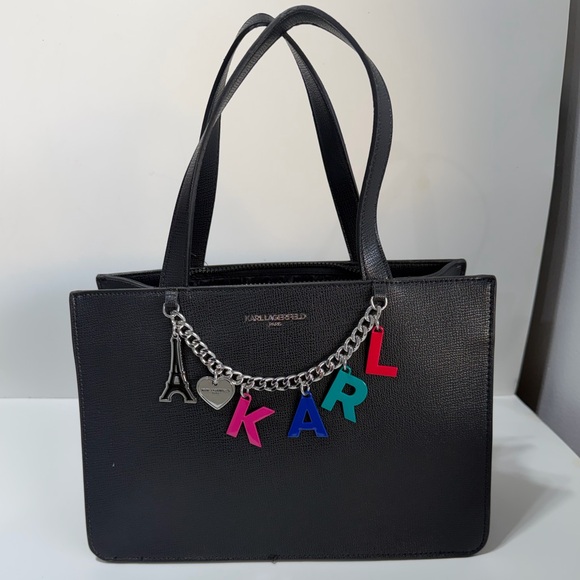 Karl Lagerfeld Paris black Tote bag